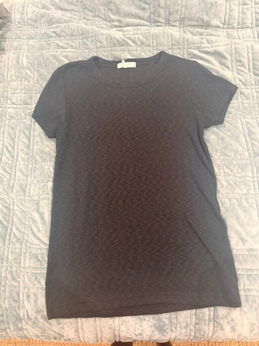 Rag & Bone Ribbed Crew Neck Tee - XS